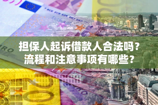 济南担保人起诉借款人合法吗？流程和注意事项有哪些？