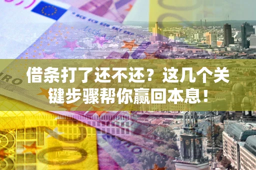 济南借条打了还不还？这几个关键步骤帮你赢回本息！