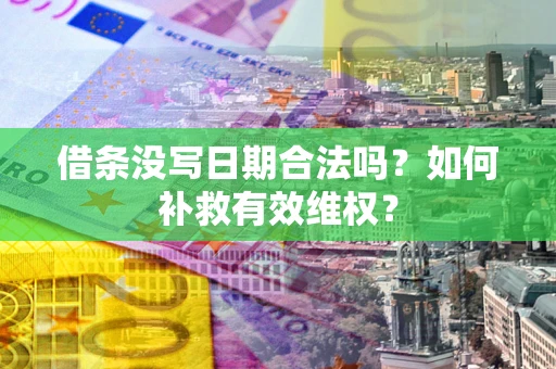 济南借条没写日期合法吗？如何补救有效维权？