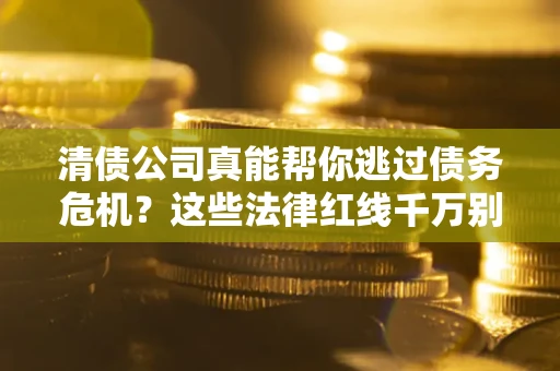 济南清债公司真能帮你逃过债务危机？这些法律红线千万别踩