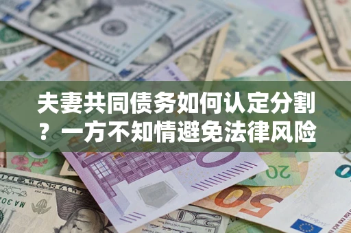 济南夫妻共同债务如何认定分割？一方不知情避免法律风险必看！